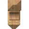 Ekena Millwork Legacy Arts and Crafts Rough Sawn Bracket w/ Offset Brace, Western Red Cedar, 8"W x 18"D x 18"H BKT0806X18X18LEC03RWR - alternate 4